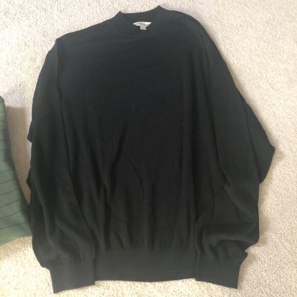 Tommy Hilfiger XL striped and Pronto Sweater Dressy Silk MockTurtle neck - Picture 3 of 4